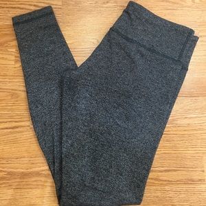 Lululemon Wunder Under Heathered White/Black rare